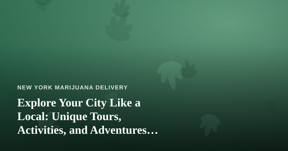 Explore Your City Like a Local: Unique Tours, Activities, and Adventures with Independent Guides
